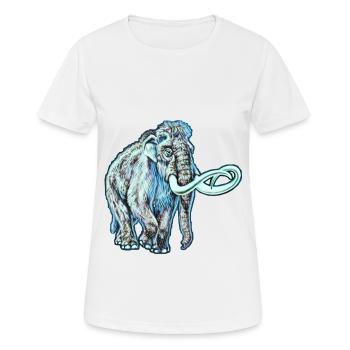 Mammouth - T-shirt respirant Femme - blanc - Devant - AI Model Female 172 dark (172cm)