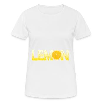 Lemon - Women's Breathable T-Shirt - white - Front - AI Model Female 172 dark (172cm)