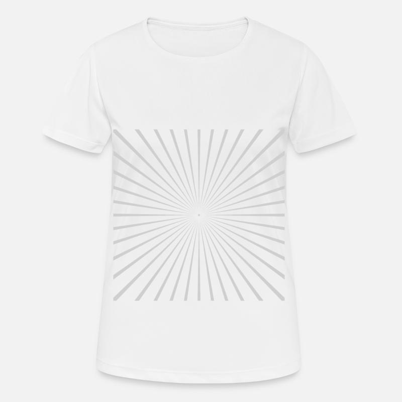 Strahlen Grau - Women's Breathable T-Shirt - white