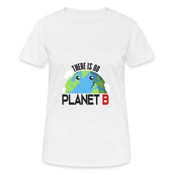 Il n'y a pas de planète B - T-shirt respirant Femme - blanc - Devant - AI Model Female 172 dark (172cm)