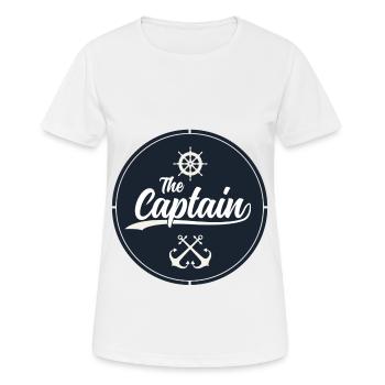 capitaine - T-shirt respirant Femme - blanc - Devant - AI Model Female 172 dark (172cm)
