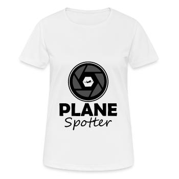 Plane spotter planes gift planespotter - Women's Breathable T-Shirt - white - Front - AI Model Female 172 dark (172cm)