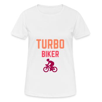 bicycle - Women's Breathable T-Shirt - white - Front - AI Model Female 172 dark (172cm)