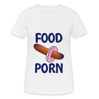 Food porn sausage - Women's Breathable T-Shirt - white - Front - AI Model Female 172 dark (172cm)