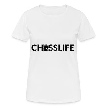 Schach - Frauen T-Shirt atmungsaktiv - Weiß - Vorne - AI Model Female 172 dark (172cm)