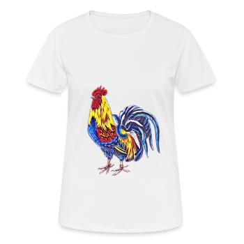 Coq - T-shirt respirant Femme - blanc - Devant - AI Model Female 172 dark (172cm)
