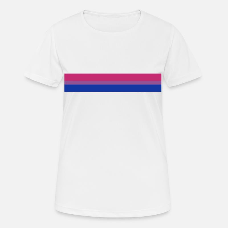 Bisexual Pride Flag - Women's Breathable T-Shirt - white