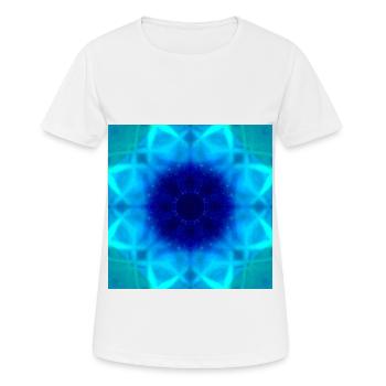 Kaléidoscope aurore boréale - T-shirt respirant Femme - blanc - Devant - AI Model Female 172 dark (172cm)