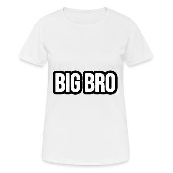 Big Bro - Grand Frère - T-shirt respirant Femme - blanc - Devant - AI Model Female 172 dark (172cm)