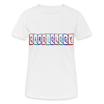 Lustiges Kardiologen Geschenk - Frauen T-Shirt atmungsaktiv - Weiß - Vorne - AI Model Female 172 dark (172cm)