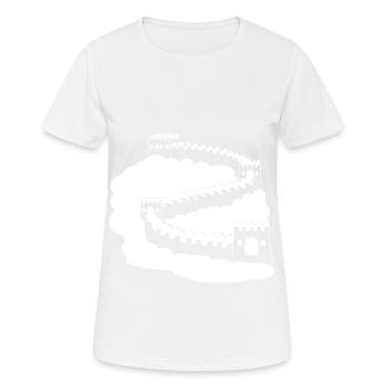 Chinesische Mauer China Wunder Denkmal Peking - Frauen T-Shirt atmungsaktiv - Weiß - Vorne - AI Model Female 172 dark (172cm)