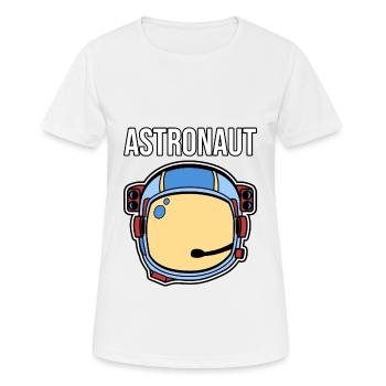 Astronaute - T-shirt respirant Femme - blanc - Devant - AI Model Female 172 dark (172cm)