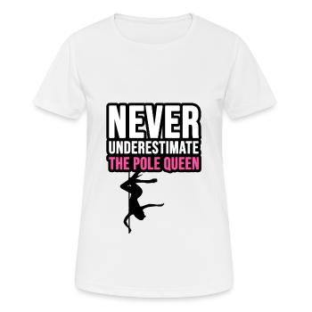 Pole Dance - T-shirt respirant Femme - blanc - Devant - AI Model Female 172 dark (172cm)