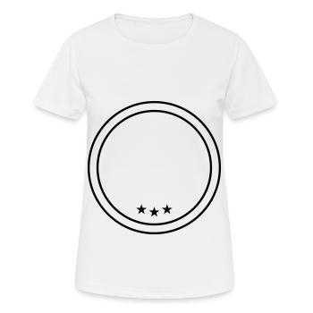kreis emblem - Frauen T-Shirt atmungsaktiv - Weiß - Vorne - AI Model Female 172 dark (172cm)