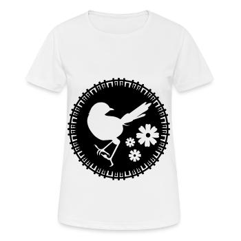 Vogel - Naturschutz Tierfreund - Frauen T-Shirt atmungsaktiv - Weiß - Vorne - AI Model Female 172 dark (172cm)