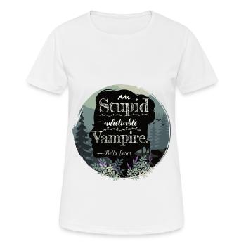 Bella Swan quote about Edward, book quote Silhouette - Women's Breathable T-Shirt - white - Front - AI Model Female 172 dark (172cm)