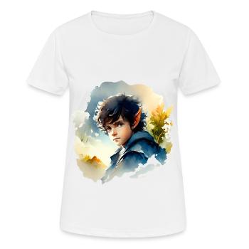 Fantaisie, Halfelin - T-shirt respirant Femme - blanc - Devant - AI Model Female 172 dark (172cm)