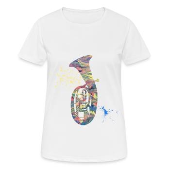 cor ténor e 252 - T-shirt respirant Femme - blanc - Devant - AI Model Female 172 dark (172cm)
