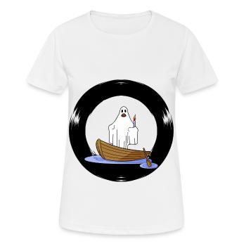 Geister Schiff Seefahrt Spuk Gespenst Halloween - Frauen T-Shirt atmungsaktiv - Weiß - Vorne - AI Model Female 172 dark (172cm)