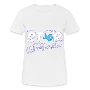 Stop Microplastic - Stops microplastic - Women's Breathable T-Shirt - white - Front - AI Model Female 172 dark (172cm)
