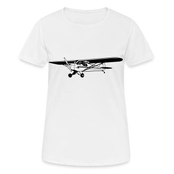 Piper Cub - T-shirt respirant Femme - blanc - Devant - AI Model Female 172 dark (172cm)