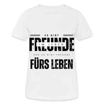 Beste Freunde FREUND Kumpel Kumpels - Frauen T-Shirt atmungsaktiv - Weiß - Vorne - AI Model Female 172 dark (172cm)