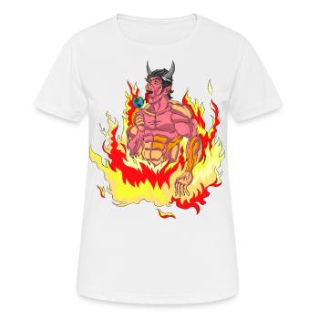 DEVIL'S CANDY HELL - SWEET TO SET THE WORLD ON FIRE - Women's Breathable T-Shirt - white - Front - AI Model Female 172 dark (172cm)