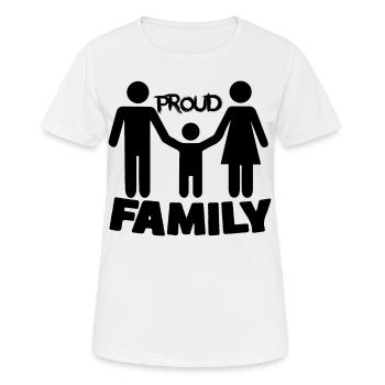 Family, family - Women's Breathable T-Shirt - white - Front - AI Model Female 172 dark (172cm)