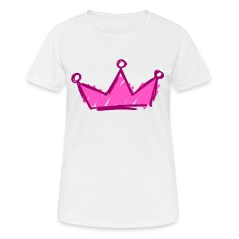 Krone - Frauen T-Shirt atmungsaktiv - Weiß - Vorne - AI Model Female 172 dark (172cm)