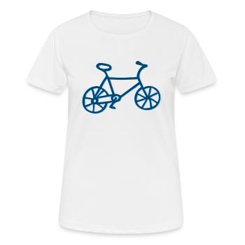 Bicycle - Women's Breathable T-Shirt - white - Front - AI Model Female 172 dark (172cm)