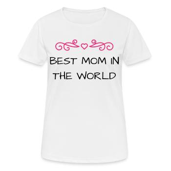 Beste Mutter der Welt - Frauen T-Shirt atmungsaktiv - Weiß - Vorne - AI Model Female 172 dark (172cm)