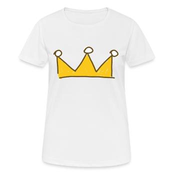 Krone - Frauen T-Shirt atmungsaktiv - Weiß - Vorne - AI Model Female 172 dark (172cm)
