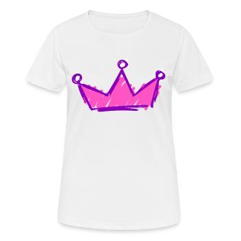 Krone - Frauen T-Shirt atmungsaktiv - Weiß - Vorne - AI Model Female 172 dark (172cm)
