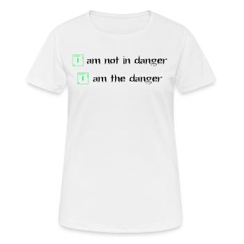I am not in danger I am the danger Heisenberg - Women's Breathable T-Shirt - white - Front - AI Model Female 172 dark (172cm)