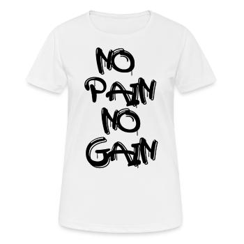 On a rien sans rien - T-shirt respirant Femme - blanc - Devant - AI Model Female 172 dark (172cm)