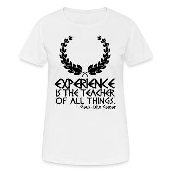 Citation de Jules César - T-shirt respirant Femme - blanc - Devant - AI Model Female 172 dark (172cm)