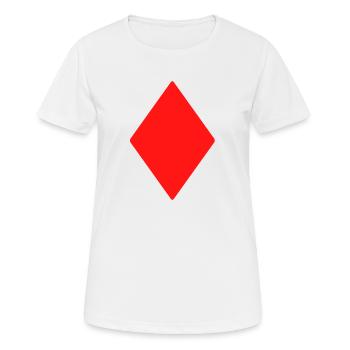 Tile Card Game - Women's Breathable T-Shirt - white - Front - AI Model Female 172 dark (172cm)