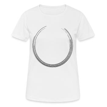 Cercle - T-shirt respirant Femme - blanc - Devant - AI Model Female 172 dark (172cm)