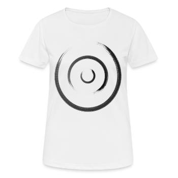 Cercles - T-shirt respirant Femme - blanc - Devant - AI Model Female 172 dark (172cm)