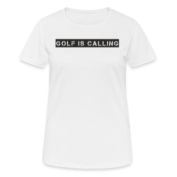 Golf - Le golf appelle - T-shirt respirant Femme - blanc - Devant - AI Model Female 172 dark (172cm)