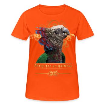 Le perroquet cacique - T-shirt respirant Femme - orange néon - Devant - AI Model Female 172 dark (172cm)