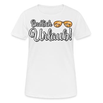 Urlaub Auszeit Spruch - Frauen T-Shirt atmungsaktiv - Weiß - Vorne - AI Model Female 172 dark (172cm)
