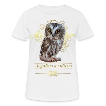 Hibou du Nord - T-shirt respirant Femme - blanc - Devant - AI Model Female 172 dark (172cm)