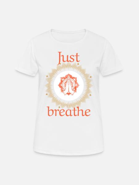 Yoga meditation - Frauen T-Shirt atmungsaktiv - Weiß