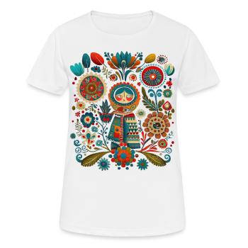 Florist - Women's Breathable T-Shirt - white - Front - AI Model Female 172 dark (172cm)