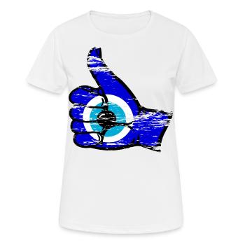 Nazar alles klar Symbol used - Frauen T-Shirt atmungsaktiv - Weiß - Vorne - AI Model Female 172 dark (172cm)