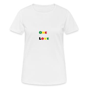 Un seul amour - T-shirt respirant Femme - blanc - Devant - AI Model Female 172 dark (172cm)
