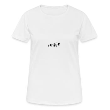 Ski fahren Ski Motiv für Schi Fahrer Schifahrer - Frauen T-Shirt atmungsaktiv - Weiß - Vorne - AI Model Female 172 dark (172cm)