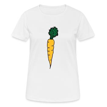 carrot - T-shirt respirant Femme - blanc - Devant - AI Model Female 172 dark (172cm)
