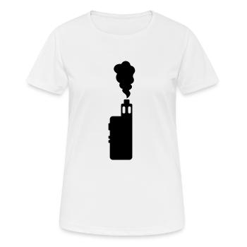 vape + smoke - Frauen T-Shirt atmungsaktiv - Weiß - Vorne - AI Model Female 172 dark (172cm)